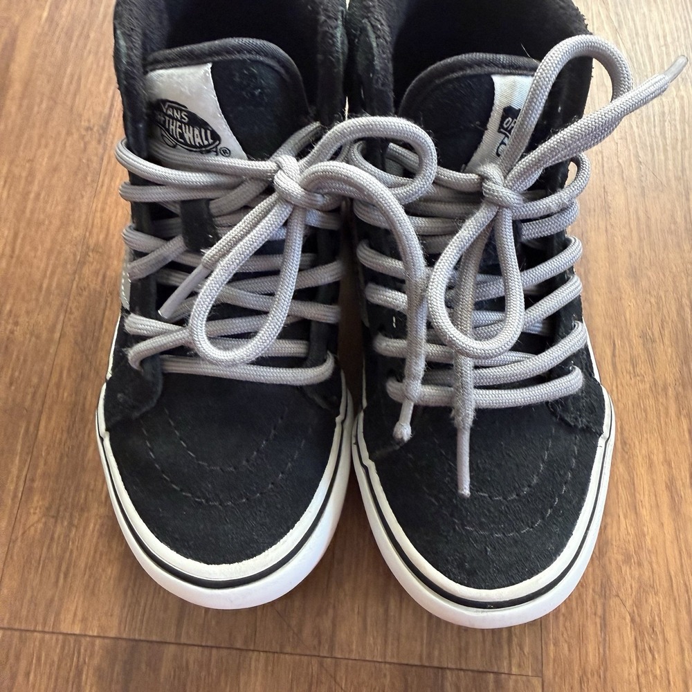Vans MTE SK8‑Hi Little Kids 11 Black High‑Top Shoe Water Resistant Weather Youth - Picture 5 of 10